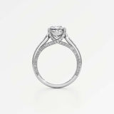 Irene Diamond Engagement Ring 2 ct Cushion Cut in 18K White Gold – view 3