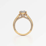 Irene Diamond Engagement Ring 1.50 ct Cushion Cut in 18K Yellow Gold – view 3