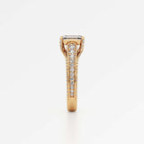 Irene Diamond Engagement Ring 2 ct Emerald Cut in 18K Yellow Gold – view 4