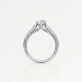 Irene Diamond Engagement Ring 1.50 ct Marquise Cut in 18K White Gold – view 3