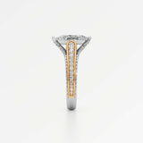 Irene Diamond Engagement Ring 1.50 ct Marquise Cut in 14K White & Yellow Gold – view 4