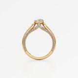 Irene Diamond Engagement Ring 2 ct Marquise Cut in 18K Yellow Gold – view 3