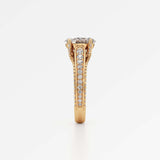 Irene Diamond Engagement Ring 2 ct Oval Cut in 14K Yellow Gold – view 4