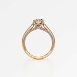 Irene Diamond Engagement Ring 1.50 ct Pear Cut in 18K Rose Gold – view 3