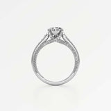 Irene Diamond Engagement Ring 1.50 ct Pear Cut in 14K White Gold – view 3