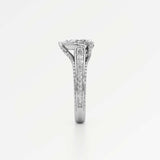 Irene Diamond Engagement Ring 2 ct Pear Cut in 18K White Gold – view 4