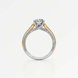 Irene Diamond Engagement Ring 2 ct Pear Cut in 14K White & Yellow Gold – view 3