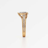 Irene Diamond Engagement Ring 2 ct Pear Cut in 14K Yellow Gold – view 4