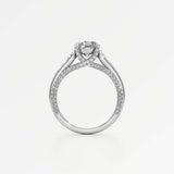 Irene Diamond Engagement Ring 2 ct Round Cut in 18K White Gold – view 3