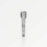 Irene Diamond Engagement Ring 2 ct Round Cut in 18K White Gold – view 4