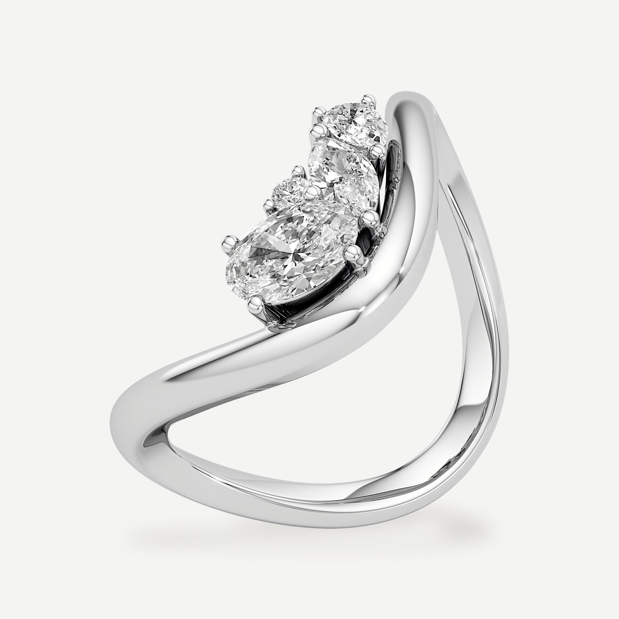 DUMMY – Elara Oval 1.50 ct 14K White & Rose Gold