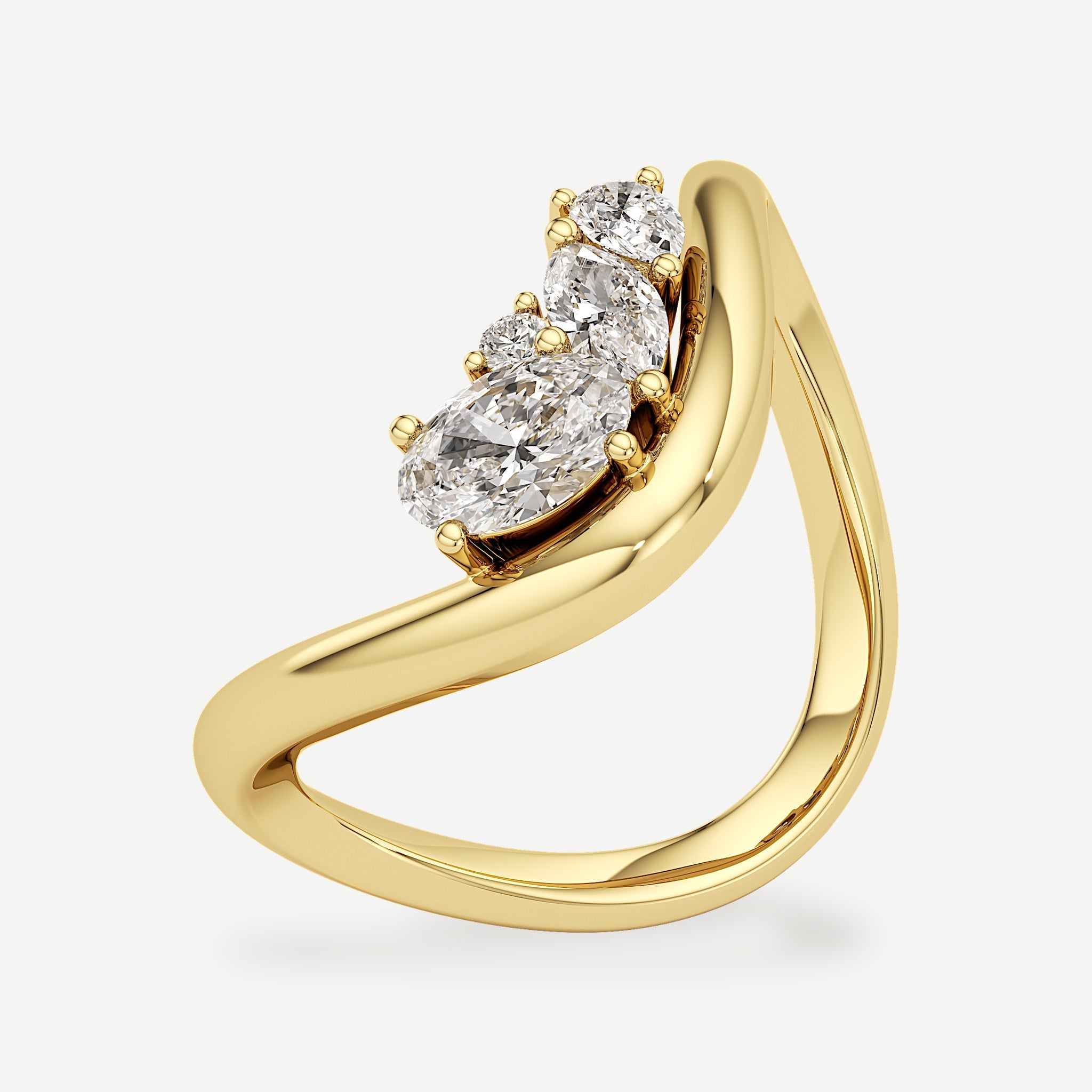 DUMMY – Elara Oval 1.50 ct 14K White & Yellow Gold