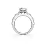 Catena Diamond Engagement Ring 1.50 ct Cushion Cut in 14K White Gold – view 3