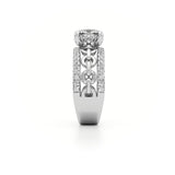 Catena Diamond Engagement Ring 1.50 ct Cushion Cut in 14K White Gold – view 4